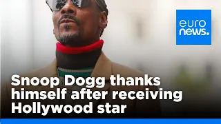 Watch: Snoop Dogg thanks himself after receiving Hollywood star