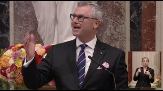 Norbert Hofer - Rede zur Eröffnung des sanierten Parlamentsgebäudes - 12.1.2023