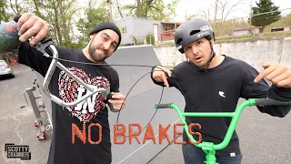 THE "FRIENDLY" BMX BRAKE SYSTEM! - Would You Trust Your Friend To Control Your Brakes?