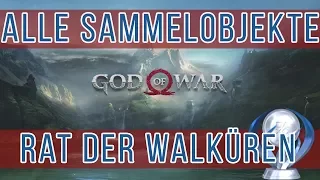 God of War Rat der Walküren Alle Sammelobjekte - Raben - Nornentruhen - Artefakte Fundorte