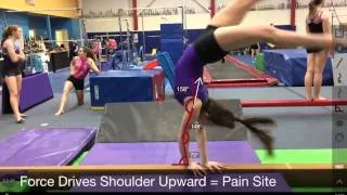 Beam Back Handspring & Shoulder Pain Multi Angle Video Breakdown