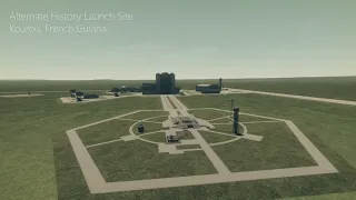 Kourou Flyover - Alternate History Launch Site - KSP