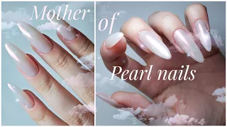 Mother of Pearl nails #nailart #nails