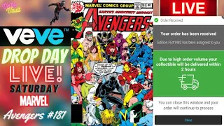VeVe Drop Day LIVE - Avengers #181 Marvel Comics Blindbox NFT Drop! Scott Lang Antman FA Good Luck!!