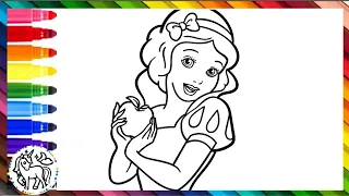 Coloring Snow White  Disney Princess | Coloring Page