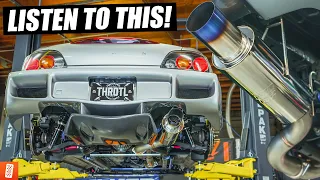 Building A Turbocharged Honda S2000 AP2 - Part 8 - Exhaust Install!