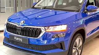 Skoda Karoq - Ambition màu Energy Blue. 1,4 Turbo 5 chỗ. Nhập khẩu Cộng Hoà Séc nguyên chiếc