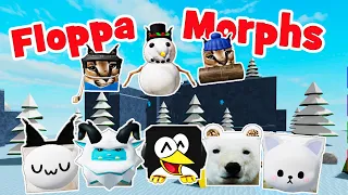 Шлёпа Снежная Карта ОБНОВЛЕНИЕ 21 морф, Где найти снеговика? Roblox Find The Floppa Morphs SNOW MAP