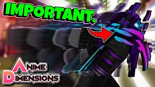 This skill can SAVE YOU in runs... - Anime Dimensions How to SUPER DASH!