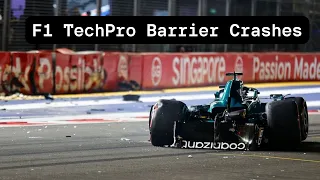 F1 TechPro Barrier Crashes