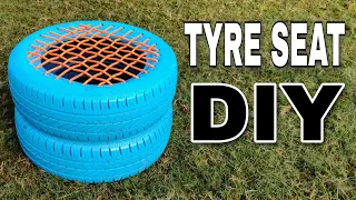 DIY Making of Tyre Seat at Home