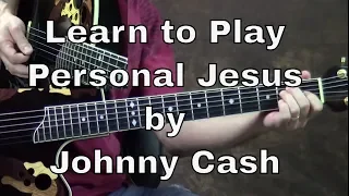 Steve Stine Guitar Lesson - Learn How To Play Personal Jesus by Johnny Cash