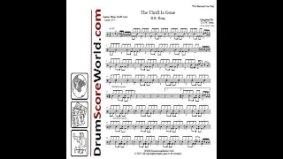 Drum Score - B.B. King - The Thrill Is Gone (Preview)