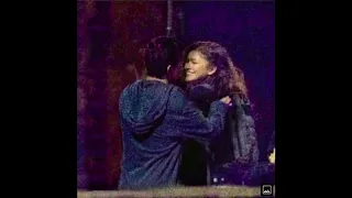 Tom Holland and Zendaya - a kiss behind the scenes