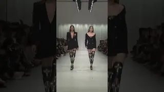 Gigi Hadid and Binx Walton walk for versace #shorts #fashion #gigihadid #binxwalton