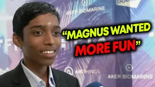 Praggnanandhaa Thinks That Magnus Carlsen Tried to Have More Fun with That MOVE