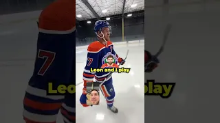 Skating a lap with the captain of the Edmonton Oilers, Connor McDavid