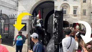 Unbelievable! What did Disrespectful Tourists Do by king’s guard!