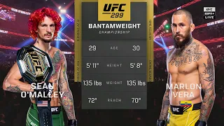 UFC 299: Sean O'Malley vs Marlon Vera 2 Full Fight