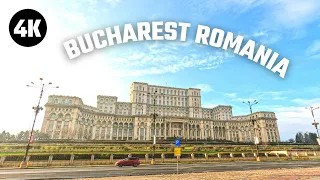 Bucharest City Center Tour by Car, Romania 2022 [4K]