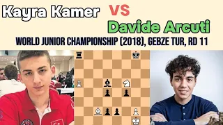 Kayra Kamer vs Davide Arcuti || World Junior Championship (2018), Gebze TUR, rd 11
