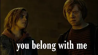 romione // ron + hermione // you belong with me