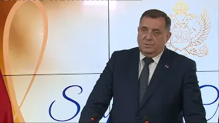 Konferencija za novinare Dodika i Mandića u Podgorici