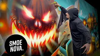 Epic Halloween Horror Mural | The Secret Writer 666 Project