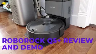 Roborock Q5+ Robotic Vacuum Review and Cleaning Demo