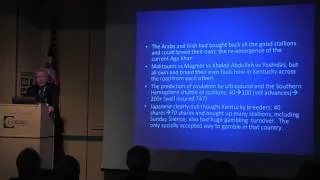 Visiting Professor 2013, Hiram C. Polk, Jr., MD on Thoroughbred Breeding and Racing