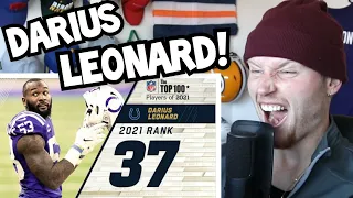 Rugby Player Reacts to DARIUS LEONARD (LB, Indianapolis Colts) #37 The Top 100 NFL Players of 2021!