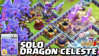 SOLO DRAGÓN CELESTE en MI EJERCITO de CLASH OF CLANS