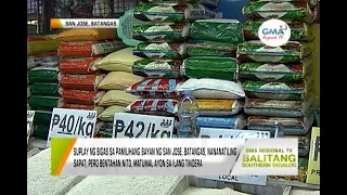 Balitang Southern Tagalog: Suplay ng bigas sa pamilihang bayan sa Batangas, nananatiling sapat