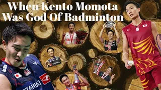 When Kento Momota Was God Of Badminton #badminton #singles #india #highlights