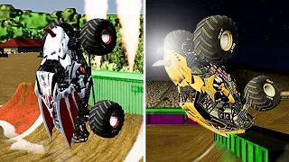 TEAM BAKUGAN Dragonoid MONSTER TRUCKS Freestyle! #monsterjam