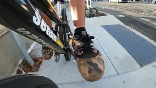 POV BMX Cycling In The Streets: Sidewalk Hustling In My New Union Square Sneakers