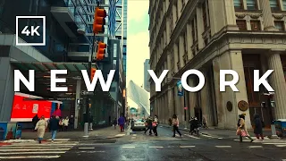 [4K] Lower Manhattan in Winter: New York City Walking Tour