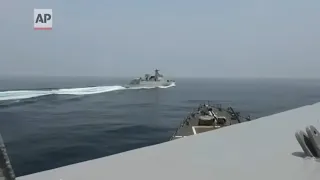 Video shows close-call with Chinese destroyer