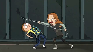 La épica pelea de Morty ft. Cristales de la muerte [HD]
