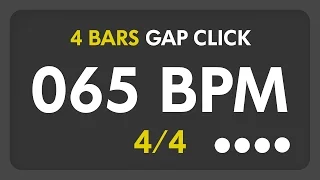 65 BPM - Gap Click - 4 Bars (4/4)