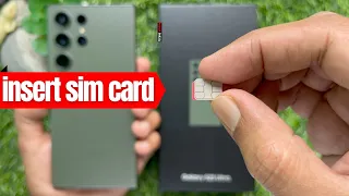 How To Insert SIM Card in Samsung Galaxy S23 Ultra