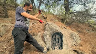 We opened a grave treasure chest built inside a pig figure!!!