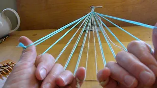 17th C. purse-string fingerloop braid: a French String with Open Edges