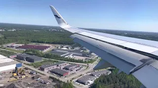 Windy Helsinki landing | Finnair A321 (OH-LZN) landing in Helsinki. [4K 60]