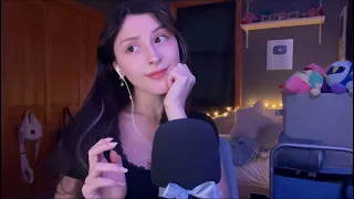 ASMR 🤍 quiet hand movements, hand & fabric sounds, plucking, haircut, no talking ☁️