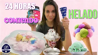 24 HORAS COMIENDO HELADOS🍦Me empaché!!! Martina D´Antiochia