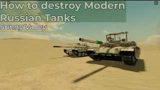 How to easily destroy Modern Russian Tanks -- Multicrew tank combat 4 / Sunny Valley Tutorial