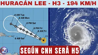 LEE ya es HURACÁN CAT. 3 y se Espera que Llegue a H5