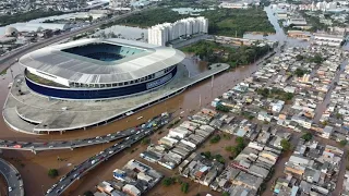 PORTO ALEGRE - ENCHENTE 2024 - ARENA DO GREMIO - BAIRRO HUMAITA 07/05/2024