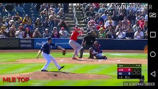 MLB: OHTANI WALKS IN HIS SPRING DEBUT(first turn at bat)